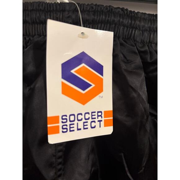 Vintage Soccer Shorts Men’s XL Lightweight Nylon- Soccer Select Black NWT - Picture 3 of 4